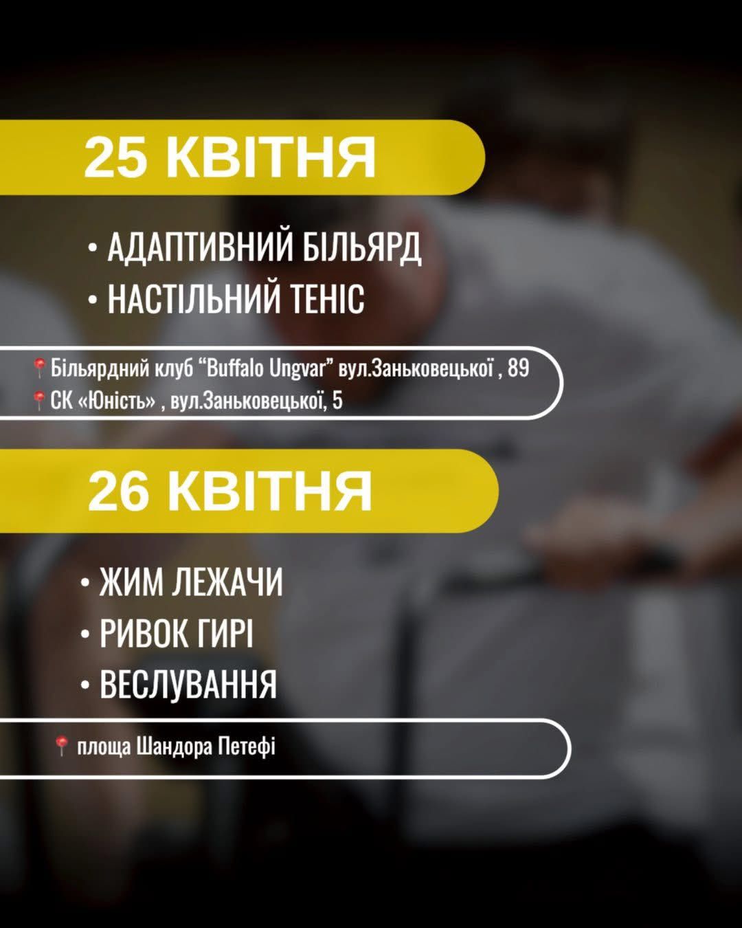 25–26 квітня Ужгород прийматиме Всеукраїнські змагання «Карпатський виклик»