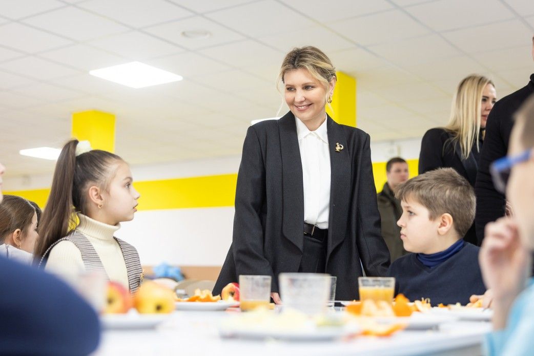 Олена Зеленська підсумувала результати впровадження реформи шкільного харчування у 2025 році