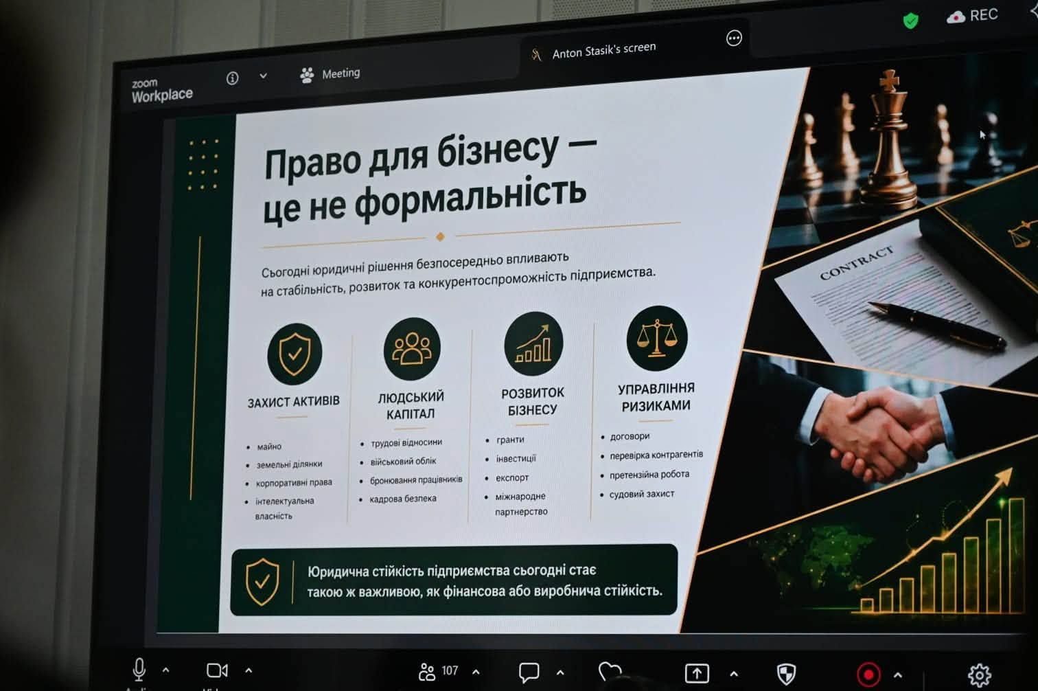Правові аспекти ведення підприємницької діяльності розглянули під час «Діалогу влади та бізнесу»
