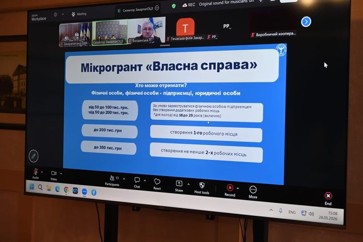 Підприємцям Закарпаття презентували державні програми підтримки