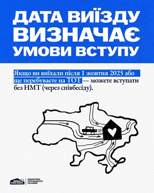 Вступ для молоді з тимчасово окупованих територій у 2026 році: що потрібно знати