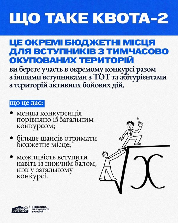Вступ для молоді з тимчасово окупованих територій у 2026 році: що потрібно знати
