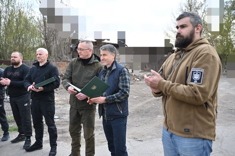 Мирослав Білецький зустрівся з бійцями підрозділу «Карпатська Січ»
