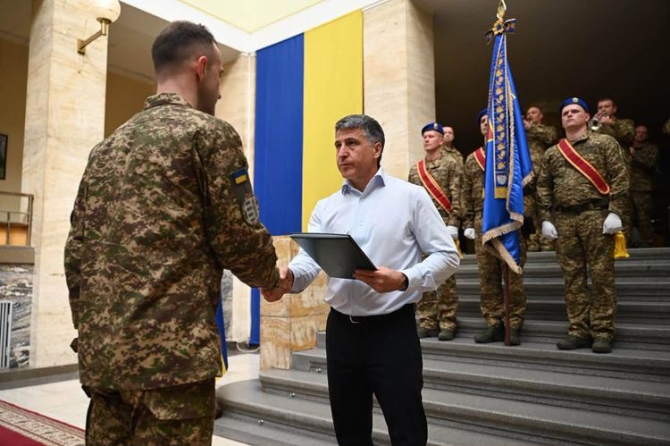 В атріумі ОВА відзначили бійців 26-го окремого полку Нацгвардії