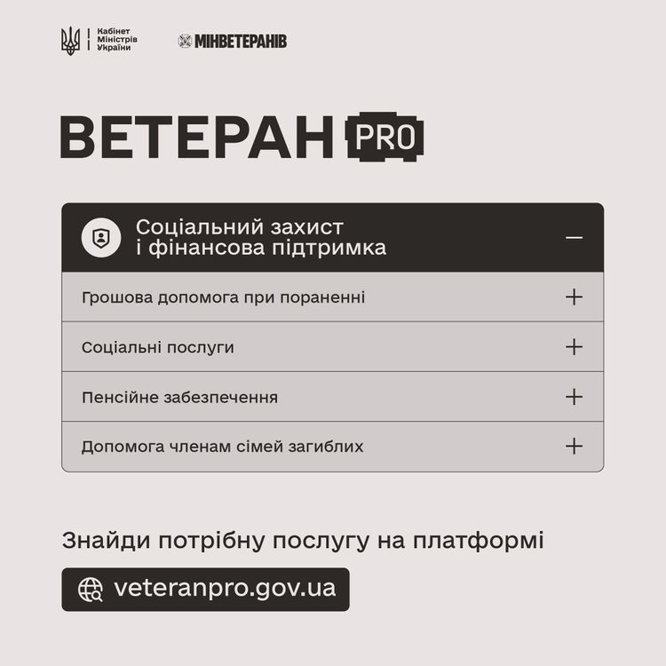 Ветеран PRO – єдина цифрова платформа для ветеранів, ветеранок та членів їхніх сімей
